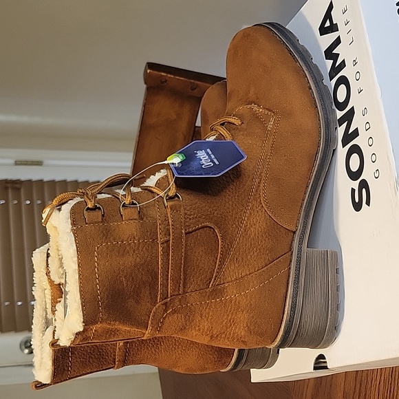 Sonoma Goods For Life Platypus Women's Sherpa-Lined Ankle Boots Sz 10 ~ New - Picture 3 of 8